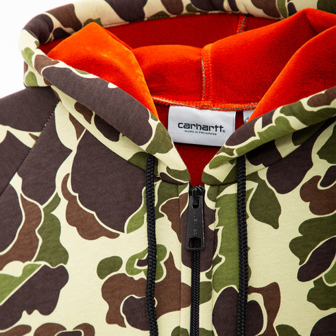Carhartt WIP Car-Lux Hooded Jacket Camo Duck/Green/Turmeric I032935 Degli Uberti